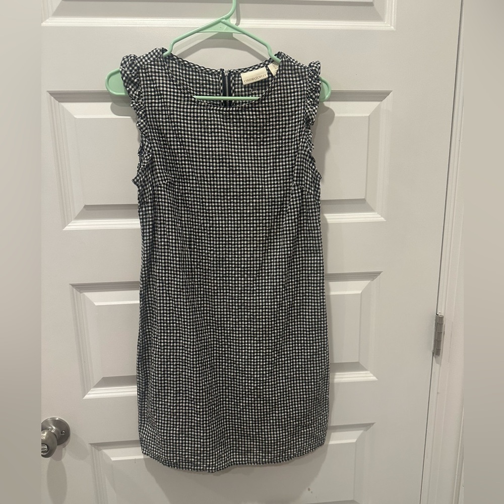 Cynthia Rowley Black and White Checkered Mini Dress
